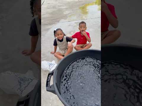 Dad throws bucket of water on londyn and Mj #shorts