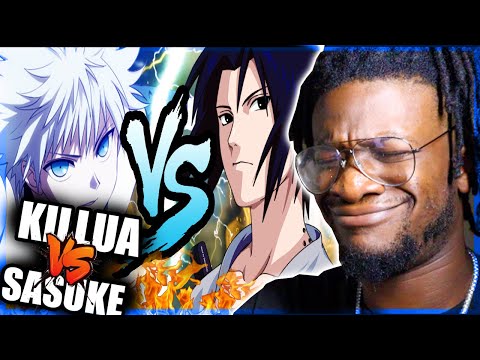 KILLUA VS SASUKE RAP BATTLE | RUSTAGE ft. None Like Joshua (REACTION)