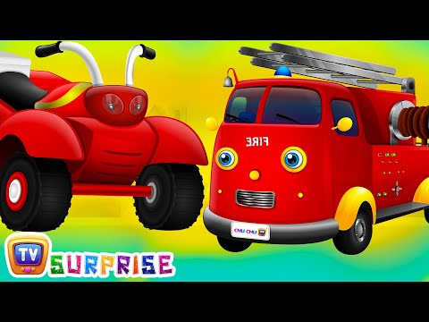 Surprise Eggs Toys - UTILITY Vehicles for Kids | Car, Fire Engine Truck & more | ChuChu TV Surprise