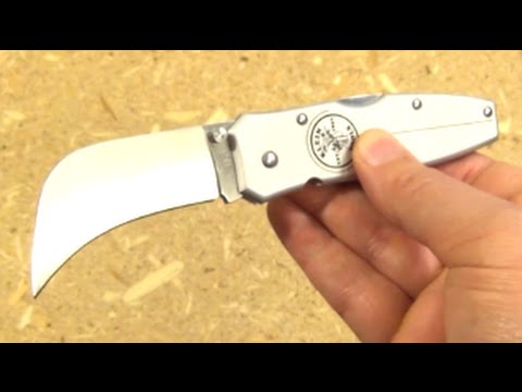 Klein Tools (Hawkbill) Folding Knife Review Video