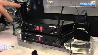 Video thumbnail for Samson Concert 88 UHF Wireless System Overview - Sweetwater at Winter NAMM 2014 by Sweetwater
