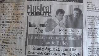 Joe in Oneonta daily star paper 8 19 2009 paper