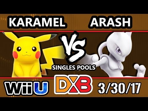 DXB 2017 SSB4 - Karamel (Pikachu) Vs. Arash (Mewtwo) Smash 4 Tournament - Smash Wii U