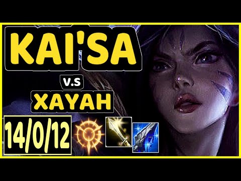 REKKLES (KAI'SA) vs XAYAH - 14/0/12 KDA BOTTOM ADC CHALLENGER GAMEPLAY - EUW