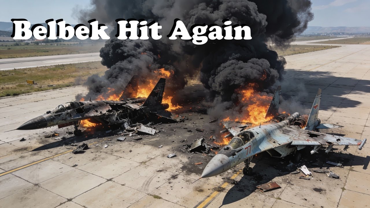CRIMEA IN FLAMES: UKRAINIAN DRONES WIPE OUT PAIR OF SU-27S BEFORE TAKEOFF || 2025