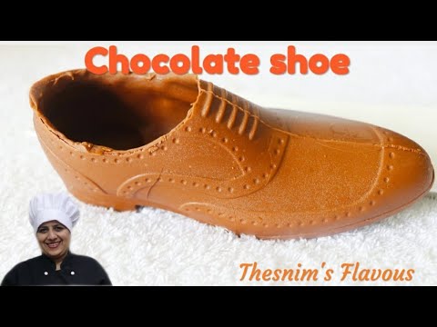 chocolate shoe/ Perfect and easy method/ Thesnim Azeez
