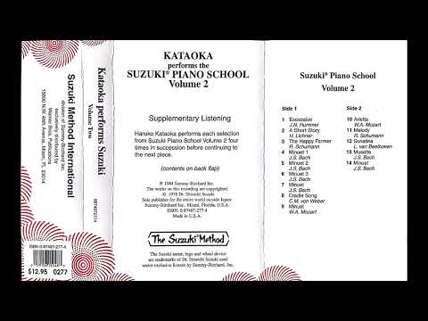 Kataoka performs Suzuki Piano School- Volume 2