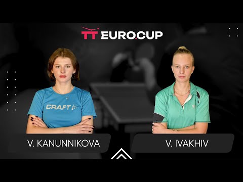 19:40 Vasylysa Kanunnikova - Valeriia Ivakhiv 22.04.2025 TT Euro.Cup Women Ukraine Star. TABLE 4