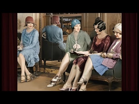 1920s Fashion Show c.1929 Film: 4K 60fps Colorized 