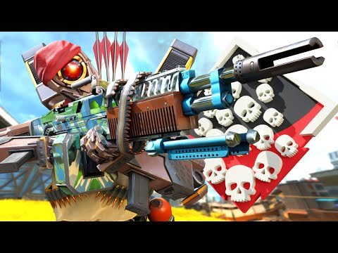 INSANE Pathfinder SOLO 24 KILLS and 4,000 Damage Apex Legends Gameplay Season 15