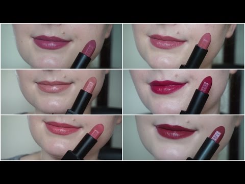 Nars Audacious Lipstick Swatches