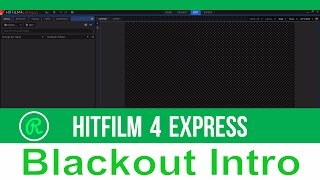 How To Make 2d Blackout Intro! | Hitfilm 4 Express