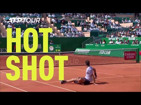 Hot Shot: Dimitrov Falls & Still Wins Point Against Nadal | Monte-Carlo 2019