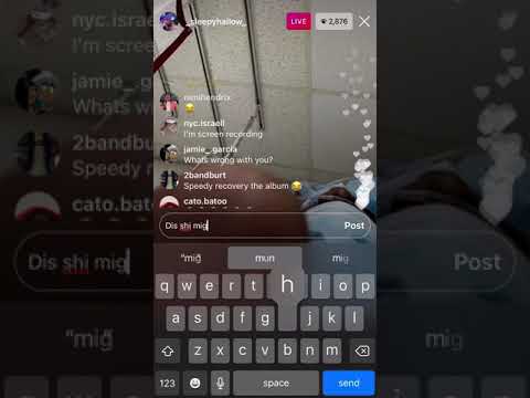 Sleepy hallow Instagram live high asf off tha hospital drugs after surgery