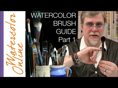 WATERCOLOR BRUSH Guide, Part 1: The Overview of Main Brush Types