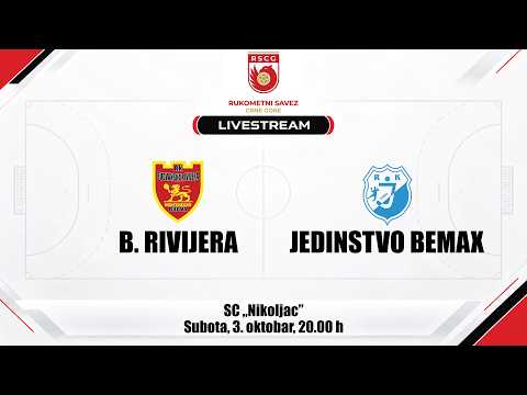 SBbet Prva liga za rukometaše: Budvanska rivijera - Jedinstvo Bemax [TRANSMISJA, LIVE]