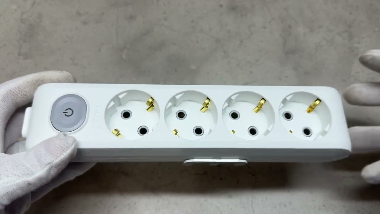 Колодка VIKO 4 входи із заземленням та вимикачем біла Multi-Let 90118400