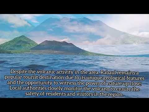 Mt. Tavurvur, a volcano in East New Britain Province of Papua New Guinea 🇵🇬