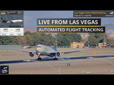 LAS Vegas Airport LIVE 24/7 with views of 26R & 26L