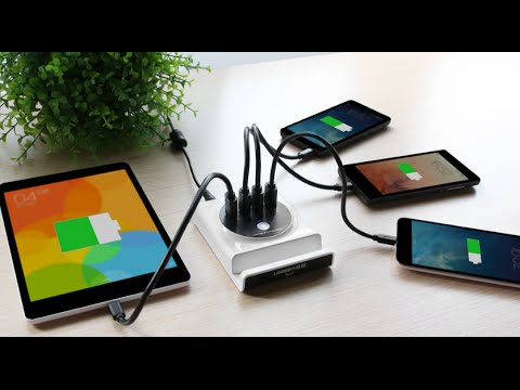 Ugreen CD243 sieninis įkroviklis 2x USB-C 40W video