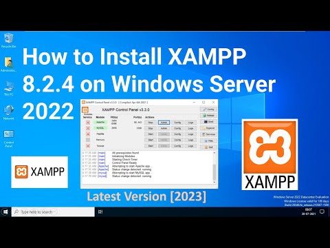 How to Install XAMPP 8.2.4 on Windows Server 2022 [Latest Version] Launch Website ! Step By Step !