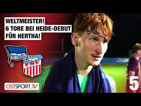 WORLD CHAMPIONS! 6 goals in HEIDE's debut for Hertha: BSC vs. Zwickau | Regionalliga Nordost