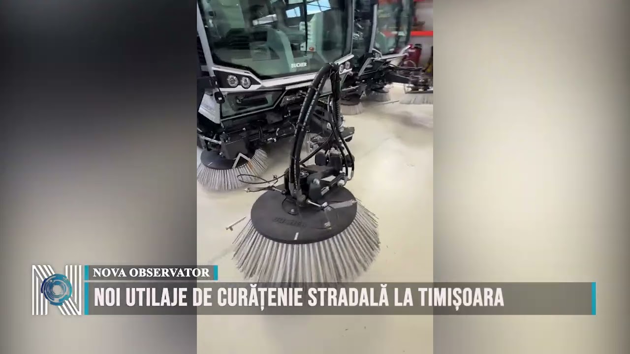 Noi utilaje de curățenie stradală la Timișoara