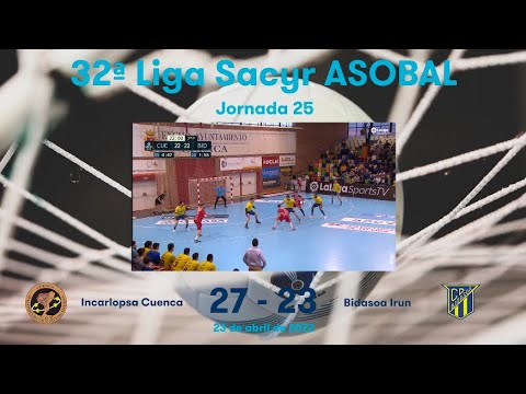 32ª Liga Sacyr ASOBAL J25: Incarlopsa Cuenca - Bidasoa Irun 27-23