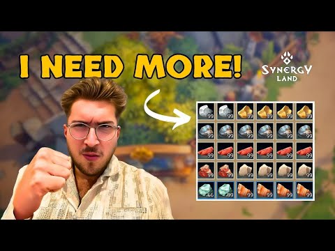 Synergy Land Gameplay (Part 18) - Crafting, Planting, and Grinding for Resources