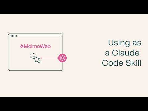 Using MolmoWeb as a Claude Code Skill