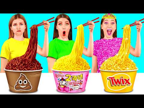 Rich vs Broke vs Giga Rich Food Challenge | Funny Situations by 4Teen Challenge