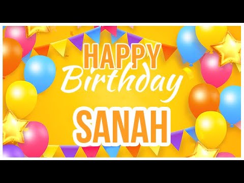 🎂 Happy Birthday Sanah! 🎉 It's Your Special Day 🥳