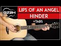 Download Lips Of An Angel Guitar Tutorial Hinder Guitar Lesson Standard Tuning Studio Tuning Solo Mp3 Song