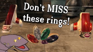 Three AMAZING triple constant effect RINGS in Morrowind