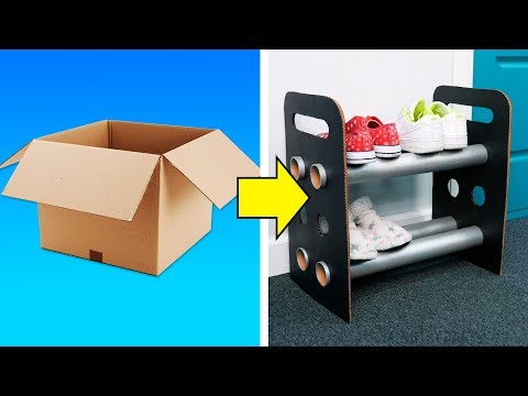 59 USEFUL CARDBOARD BOXES CRAFTS Video