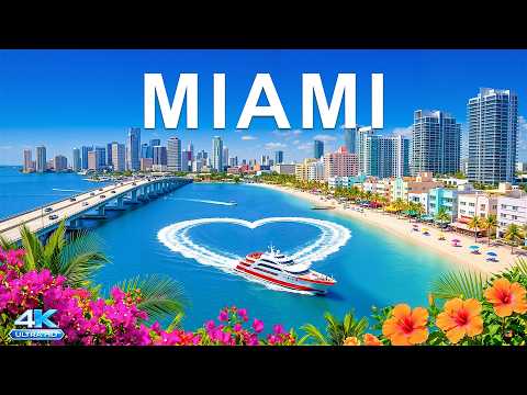 Miami 4K Drone Footage 🇺🇸  South Beach, Luxury Yachts, Atlantic Blues & City Views
