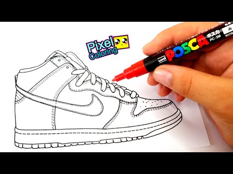 Custom JORDAN 1!! 👟🖌Coloring Pages