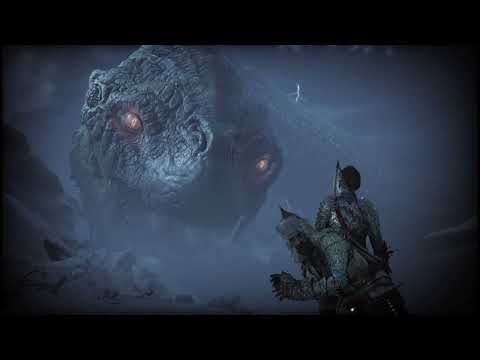 Atreus Wakes The World Serpent Jörmungandr Cutscene [4K] - God of War