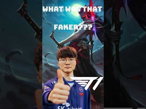 Faker’s Yone look so easy in challenger’s rank #faker #t1 #lck #shorts