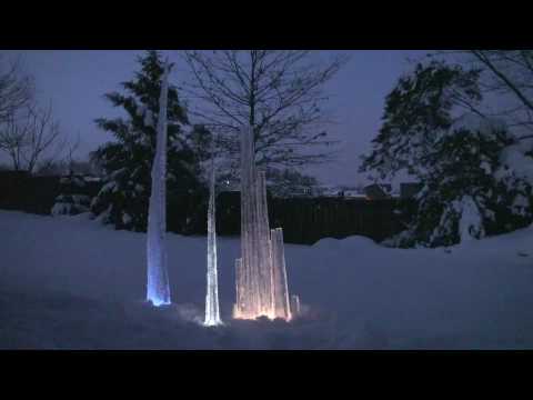 How to create a cool icicle sculpture for your yard!