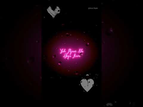 Chaaha Hai Tujhko Lyrical status|#shorts #romantic #whatsappstatus #balckscreenstatus #lyrics