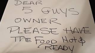 Dear owner of five guys restaurants please!!!! Doordash delivers great drivers