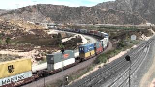 preview picture of video 'BNSF at Sullivans Curve'