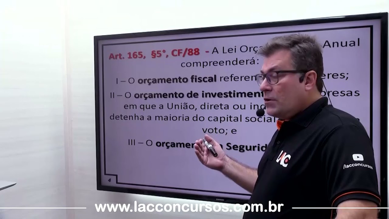 Lei Orçamentária Anual - LOA - Aula 03/21 - AFO  SUPER ATUALIZADA 2021