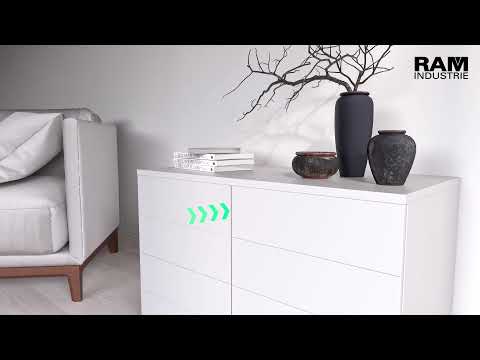 Guida Telescopica Push to Open – Apertura Automatica del Cassetto | RAM Industrie