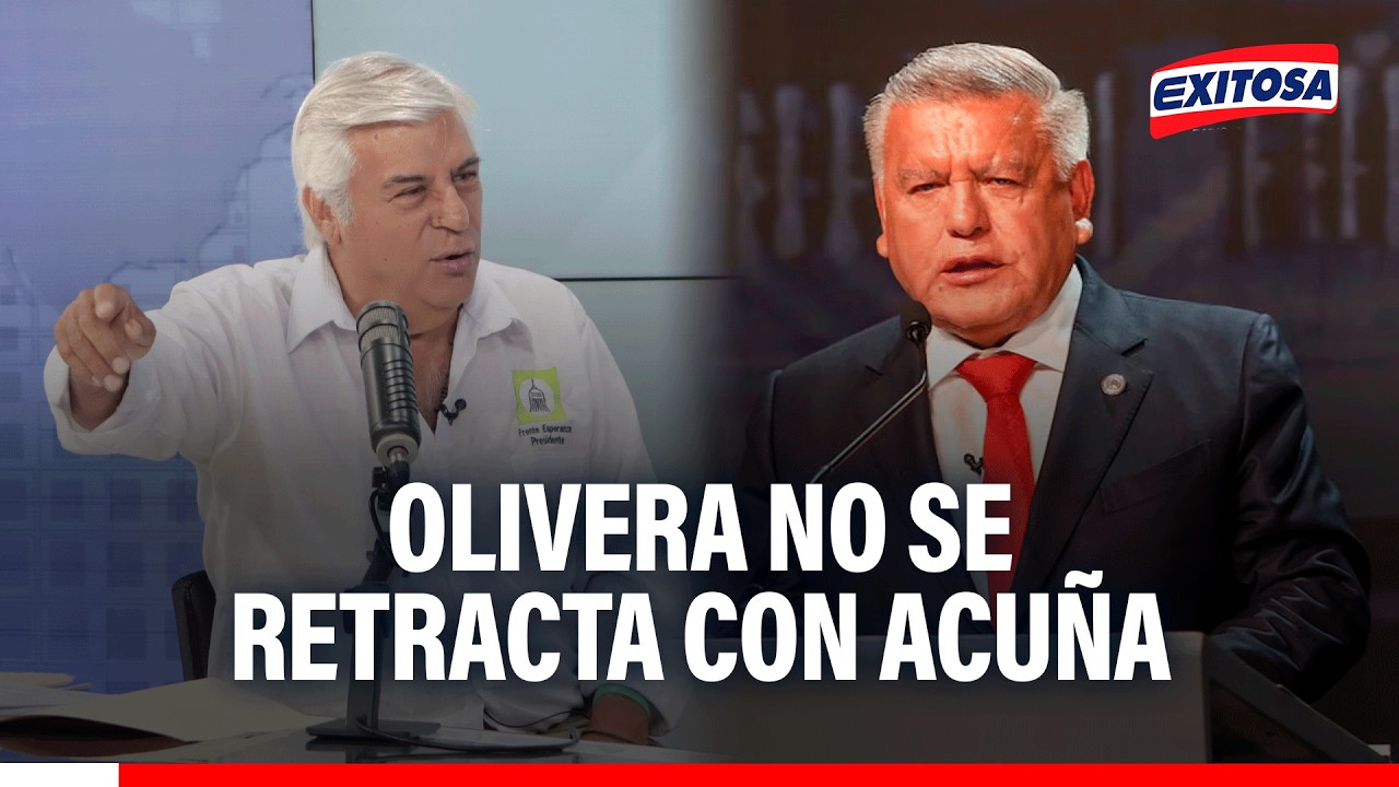 🔴🔵Fernando Olivera no se retracta pese a demanda por difamación anunciada por Acuña: "He sido claro"