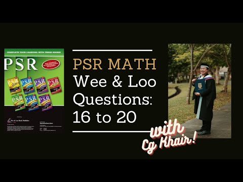 PSR MATH Wee & Loo Algebra Q 16 20