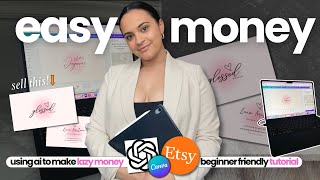 Lazy Way to Make Money Online with AI: Sell THIS Digital Product on Etsy (Step-by-Step Tutorial)
