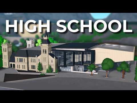 building a NEW HIGH SCHOOL in bloxburg..