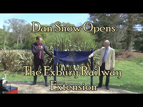 Dan Snow Opens The Exbury Railway Extension 11/4/17